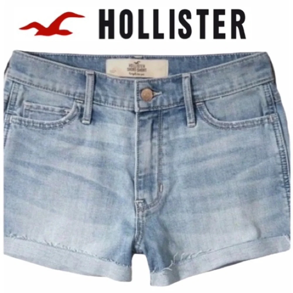 Hollister Jean Shorts High Rise Distressed…